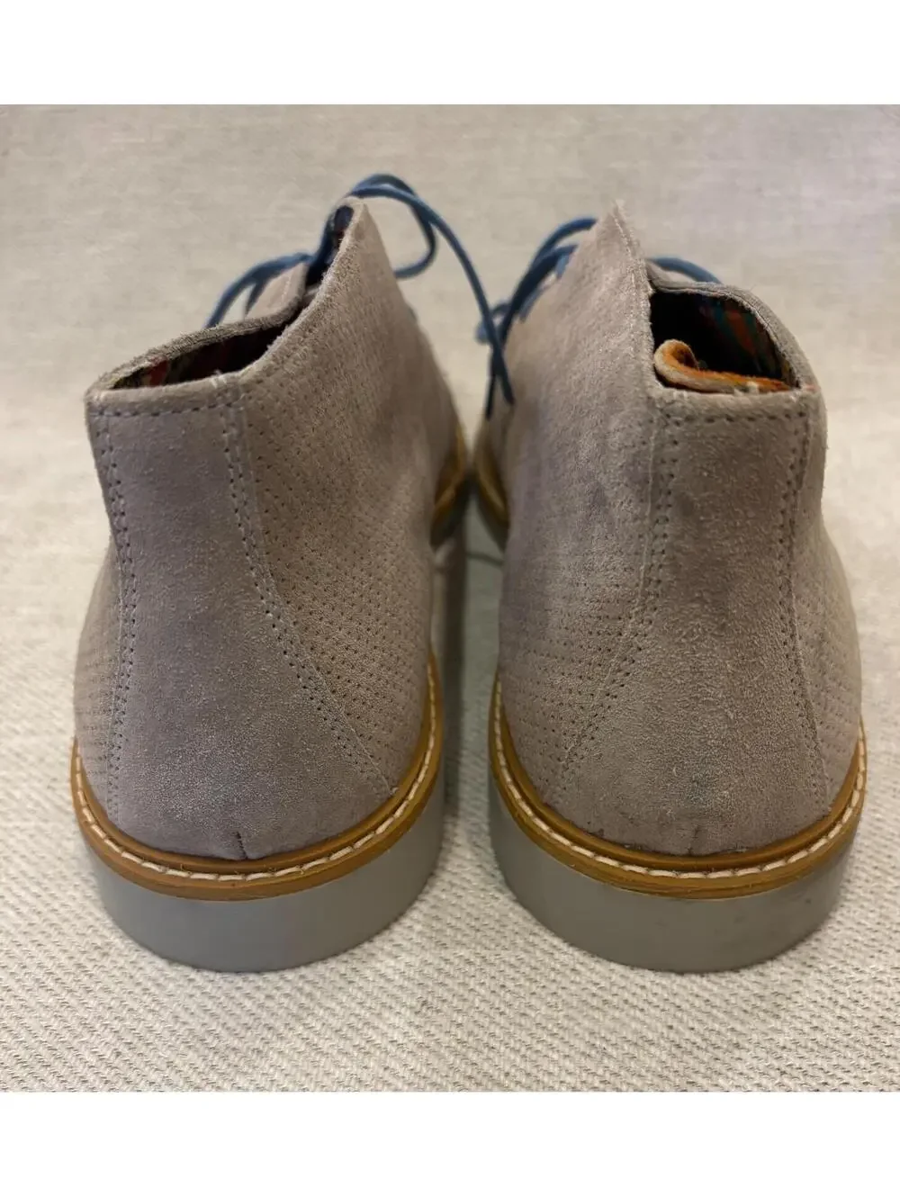 1901 Nordstrom Men’s Perforated Suede Chukka Boots Made in Italy Size 46 / 12.5